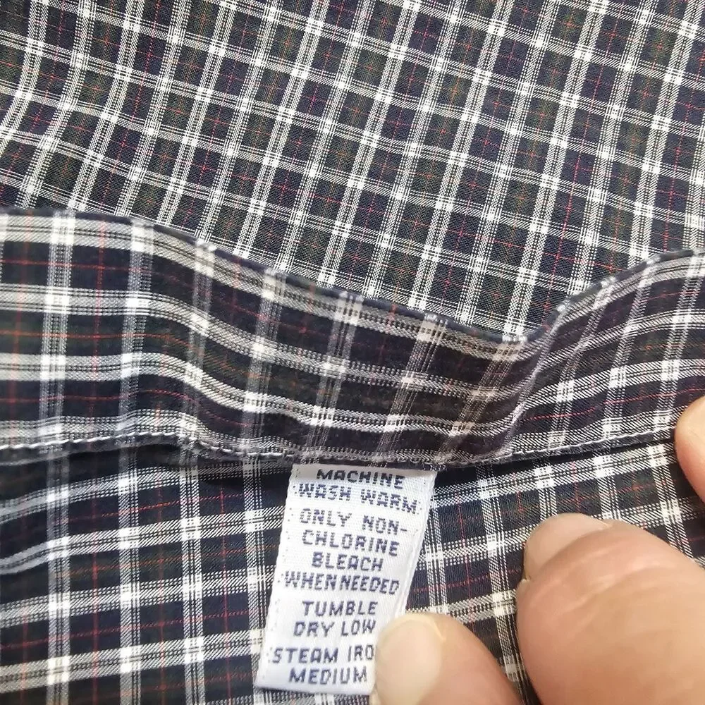 Polo Ralph Lauren Blake XXL Button Front Plaid Shirt Long Sleeve Preppy E462